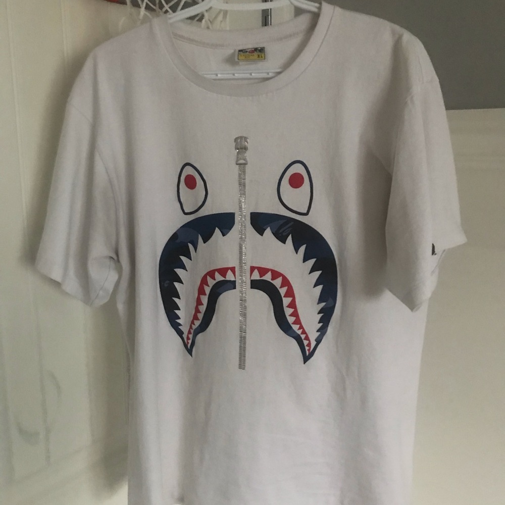 Bape zip tee